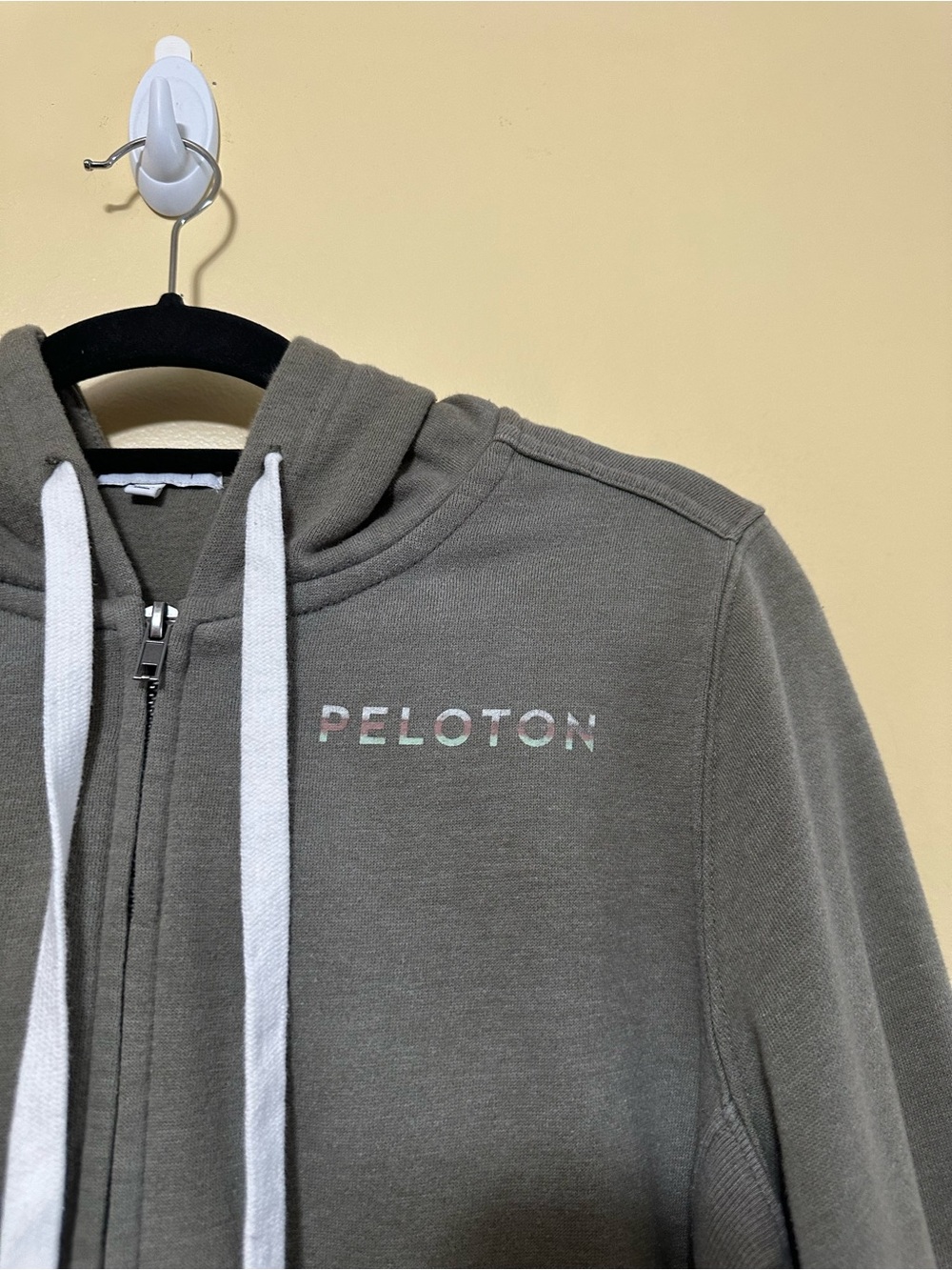 Peloton Ultimate Fleece Zip Hoodie Women L Green - Picture 3 of 7